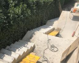 Création d'un escalier d'accès extérieur en béton