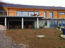 Villa réhabilitation et extension, béton armé, Saint-Bernard du Touvet